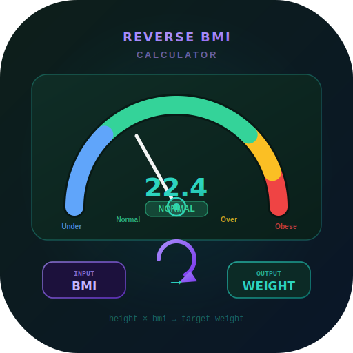 Reverse BMI Calculator